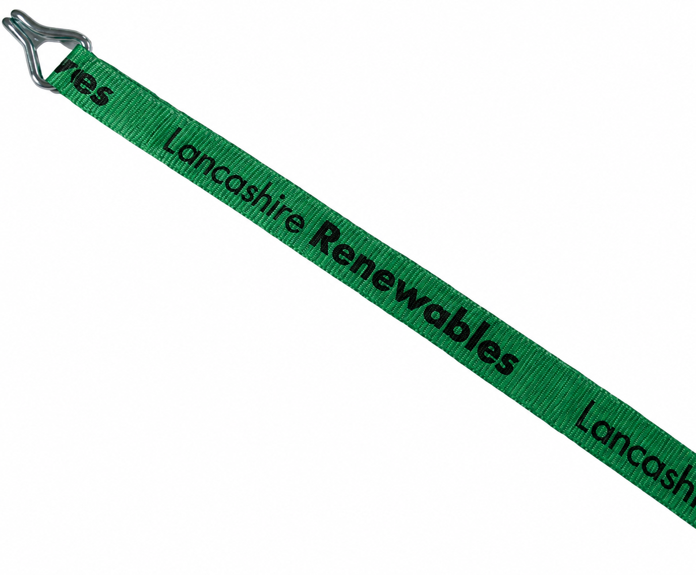 Custom printed ratchet strap webbing made by Trans-Web